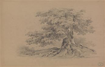 JULES-LOUIS-PHILIPPE COIGNET (Paris 1798-1860 Paris) Collection of 17 pencil and crayon landscape drawings.